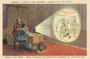 Kuinka ihmiset elävät vuonna 2012 (väri litho) tekijältä French School