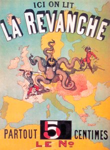Täällä luemme La Revanchea kaikkialta 5 senttiä numerosta, 1886 tekijältä French School