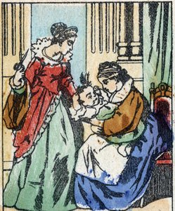 Kuvitus "Riquet a la houppe" -kirjaan, ranskalaisen kirjailijan Charles Perrault