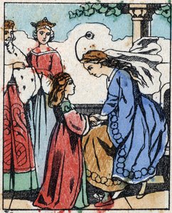 Kuvitus "Riquet a la houppe" -kirjaan, ranskalaisen kirjailijan Charles Perrault