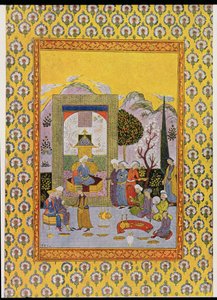 Kuvitus elokuvaan The Arabian Nights, 1895 (värikaiverrus) tekijältä French School