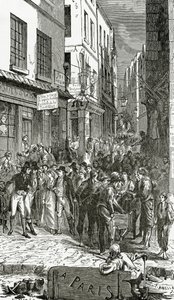 Kuvitus Quatre Vingt Treizesta, 1800-luku (bw-kaiverrus) tekijältä French School