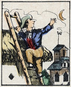 Kuva tarinasta "" Veridique Jeannot Serinetin historia "" Kuvien puukaiverrus Pellerin - Epinal, sd. 1800-luvun loppu. tekijältä French School
