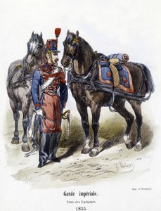 Keisarillinen vartija: miehistöjuna vuonna 1855 - A. Barbierin "" Histoire de l