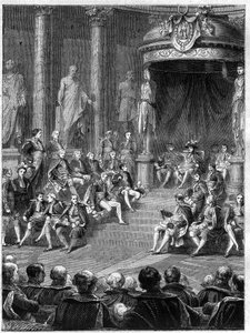 Imperiale seanssi senaatissa: Napoleonin puhe Italian uuden kuningaskunnan perustuslaista vuonna 1805 - Adolphe Thiersin teoksessa "Histoire de l