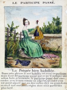 "La grammaire en images" -lehtisalbumissa, noin 1850. tekijältä French School