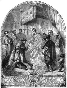 Ranskan kuninkaan Henrik III:n perustama Pyhän Hengen ritarikunta (Pyhä Henki) vuonna 1578. tekijältä French School