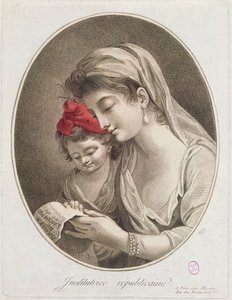 Institutrice Republicaine. n.1789 (värikaiverrus) tekijältä French School