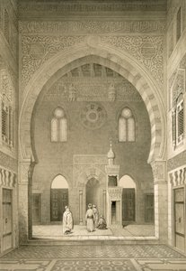 Kairossa sijaitsevan Qaitbayn moskeijan sisustus tekijältä French School