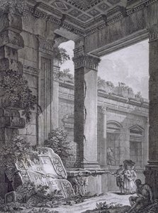 Nimesin Dianan temppelin sisustus, Antiquities of France: Vol I, Nimesin muistomerkit tekijältä French School