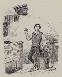 Italialainen säveltäjä Gioachino Rossini poikana (kaiverrus) tekijältä French School