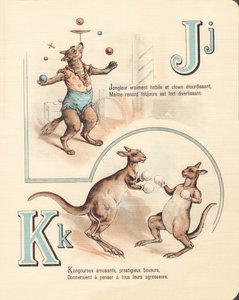 J K: Iloinen kettu, jonglööri, kenguru, potkunyrkkeily tekijältä French School