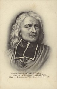 Jacques-Benigne Bossuet (1627-1704), ranskalainen katolinen piispa, teologi ja kirjailija (litografia). tekijältä French School
