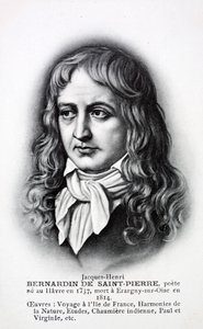 Jacques-Henri Bernardin de Saint-Pierre, ranskalainen kirjailija (litografia) tekijältä French School