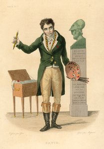 Jacques-Louis David (värillinen kaiverrus) tekijältä French School