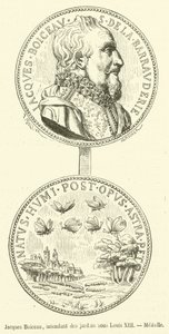 Jacques Boiceau, Ludvig XIII:n puutarhojen intendantti, Medaille (kaiverrus) tekijältä French School