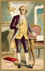 Jacques Necker, sveitsiläinen ranskalainen pankkiiri ja valtiomies (chromolitho) tekijältä French School