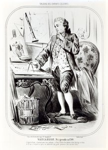 Jacques de Vaucanson lapsena, kuvitus Galerie des Enfants Celebresistä, n. 1850 tekijältä French School