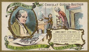 James Watt, skotlantilainen insinööri ja keksijä (chromolitho) tekijältä French School