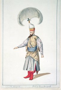 Janissary upseeri, ottomaanien aika, 1700-luvun kolmas neljännes (wc paperilla) tekijältä French School