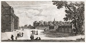 Jardin du Luxembourg, Pariisi. (kaiverrus tekijältä French School