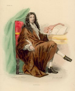 Jean-Baptiste Lulli (värillinen kaiverrus) tekijältä French School