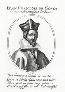 Jean-Francois de Gondi (kaiverrus) tekijältä French School