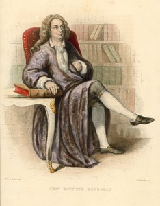 Jean Baptiste Rousseau (värillinen kaiverrus) tekijältä French School