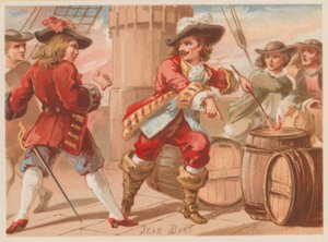 Jean Bart, ranskalainen laivaston komentaja ja yksityismies 1600-luvun lopulla tekijältä French School