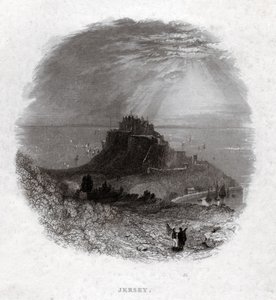 Jerseyn saari. (kaiverrus, n. 1850) tekijältä French School