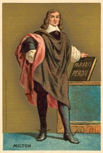 John Milton, englantilainen runoilija (chromolitho) tekijältä French School
