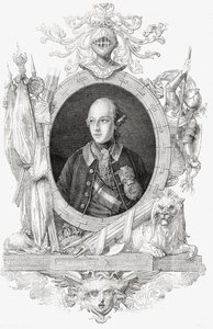 Joseph II, Louis Blancin (1811-82) "Histoire de la Revolution Francaisesta" (kaiverrus) tekijältä French School