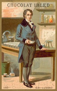 Joseph Louis Gay-Lussac, ranskalainen kemisti ja fyysikko (chromolitho) tekijältä French School