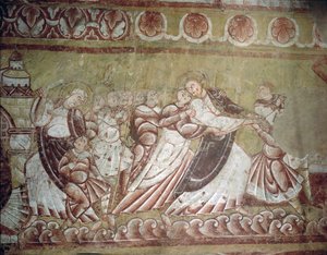 Judas Kissing Christ (fresko) (95750:n yksityiskohta) tekijältä French School