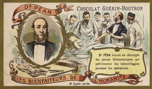 Jules Pean, ranskalainen kirurgi (chromolitho) tekijältä French School