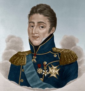 Ranskan kuningas Kaarle X (värillinen kaiverrus) tekijältä French School