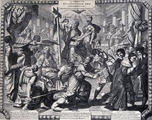 The Rout of the Jansenists - jesuiitojen julkaisema satiirinen almanakka tekijältä French School