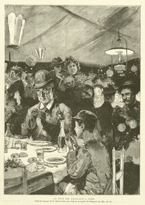 Etanafestivaali Roomassa (kaiverrus) tekijältä French School