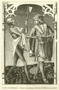 Death and the Minstrel (kaiverrus) tekijältä French School