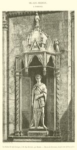 La Statue de Saint Georges, or-San-Michele (kaiverrus) tekijältä French School