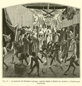 The Wild Men -mummi, jota kutsuttiin siitä lähtien Ballet des Ardentsiksi Royal Hotel Saint-Paulissa tekijältä French School