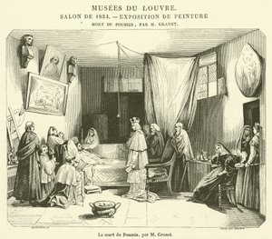 Poussinin kuolema (kaiverrus) tekijältä French School
