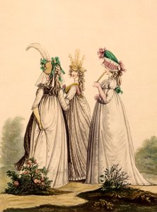 Naisten päivävaatteet - Modes Anglaises, 1795 tekijältä French School