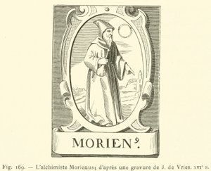 Alkemisti Morienus (kaiverrus) tekijältä French School