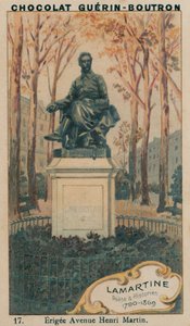Lamartine, runoilija ja historioitsija, 1790-1869, Erigee Avenue Henri Martin tekijältä French School