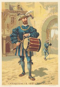 Lansquenets, Tambourine vuonna 1512 (palkkasoturit, enimmäkseen saksalaisia, 1400- ja 1500-luvuilla) tekijältä French School