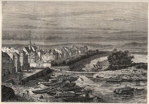 Arsenaali Pariisissa Henri IV:n johdolla 1600-luvulla - kaiverrus kirjasta "" Ranskan historia kerrottiin lapsenlapsilleni"" - Francois Guizot - 1872-1876 tekijältä French School