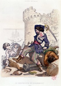 Le Chevalier de Grammont 1686 teoksessa "History of the pirates and corsairs of the Ocean and Välimeren" P. Christian, Paris, D. Cavaillés toim. Osa 2 1847 tekijältä French School