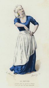 Le Cuvier (värillinen kaiverrus) tekijältä French School
