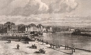 Le Havre - Normandie - kaiverrus "La France illustree: maantiede, historia, hallintotilastot" V.A. Maltaanruskea. 1884 tekijältä French School